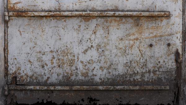 Rusty metal plate