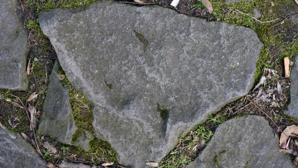 Flat stone detail
