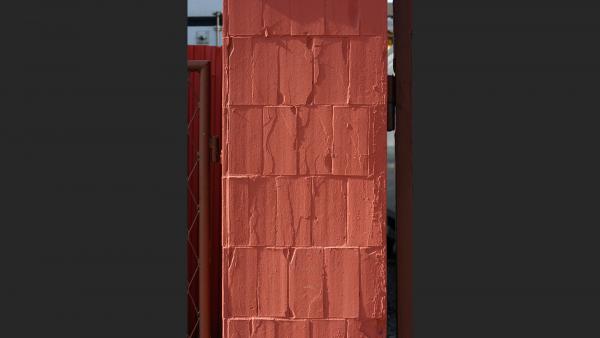 Red concrete block texture
