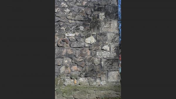 Stone wall corner texture