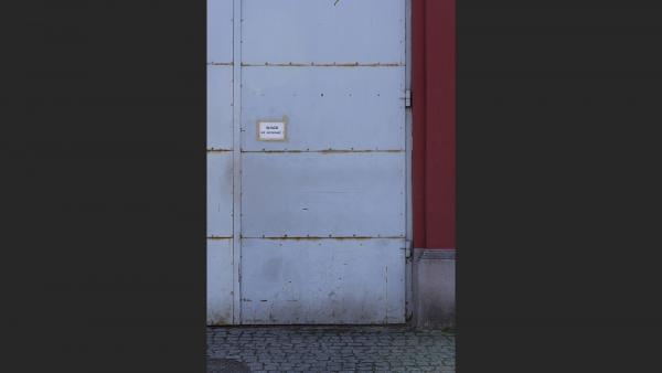 Painted metal doors