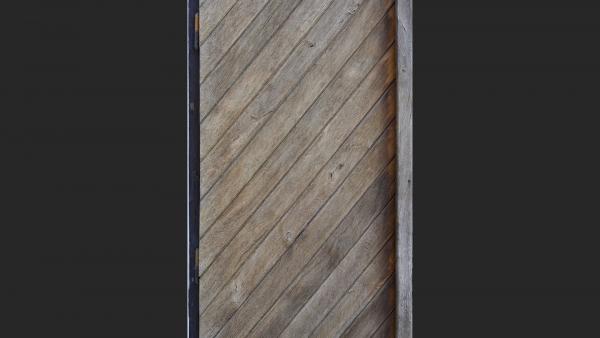 Seasoned brown wood planks