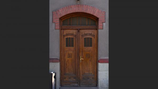 Decorative wood doors