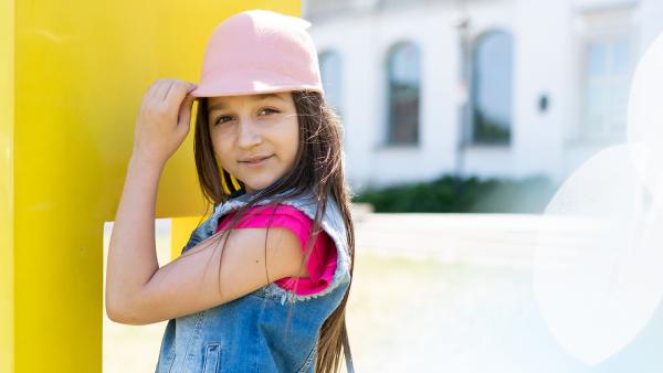 Young girl in park photo