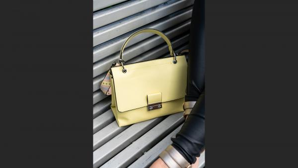 Close Up on hand bag photo