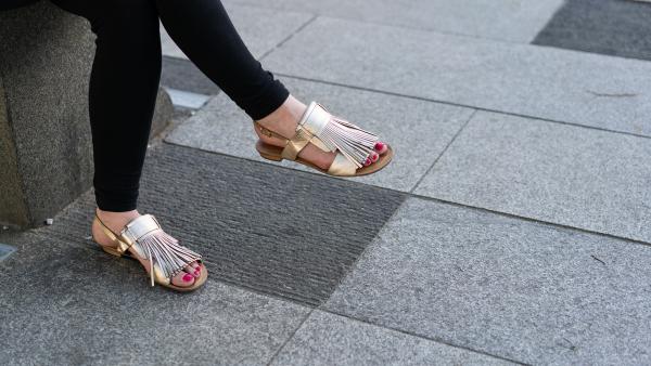 Women's shoes close up 