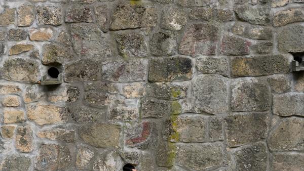 Cobblestone wall