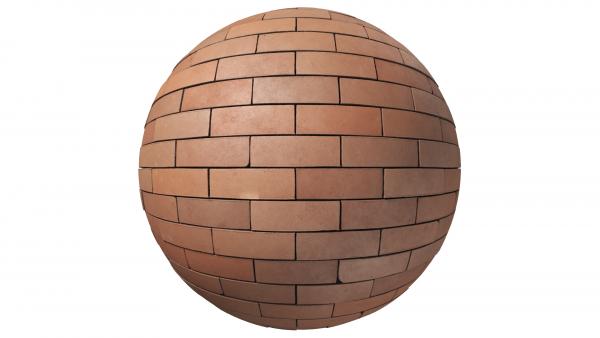 Red clay brick wall texture