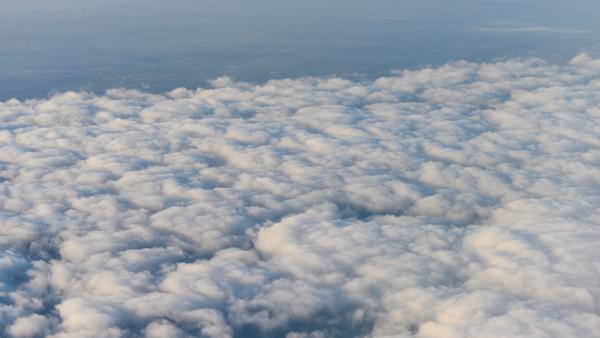 Clouds from plane