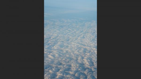 Clouds from plane