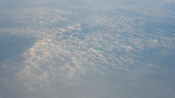 Clouds from plane