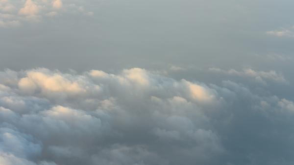 Clouds from plane