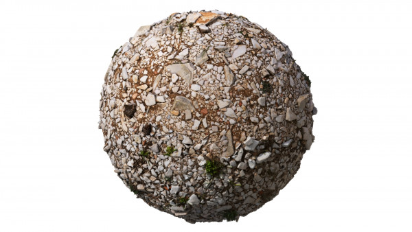 Natural crushed rocks ground texture