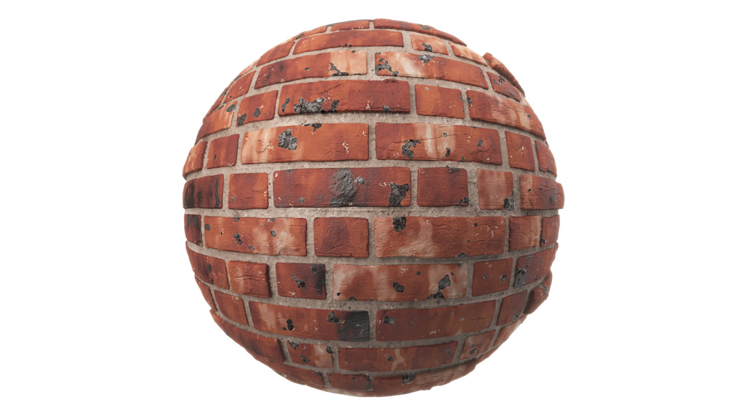 Damaged red brick texture