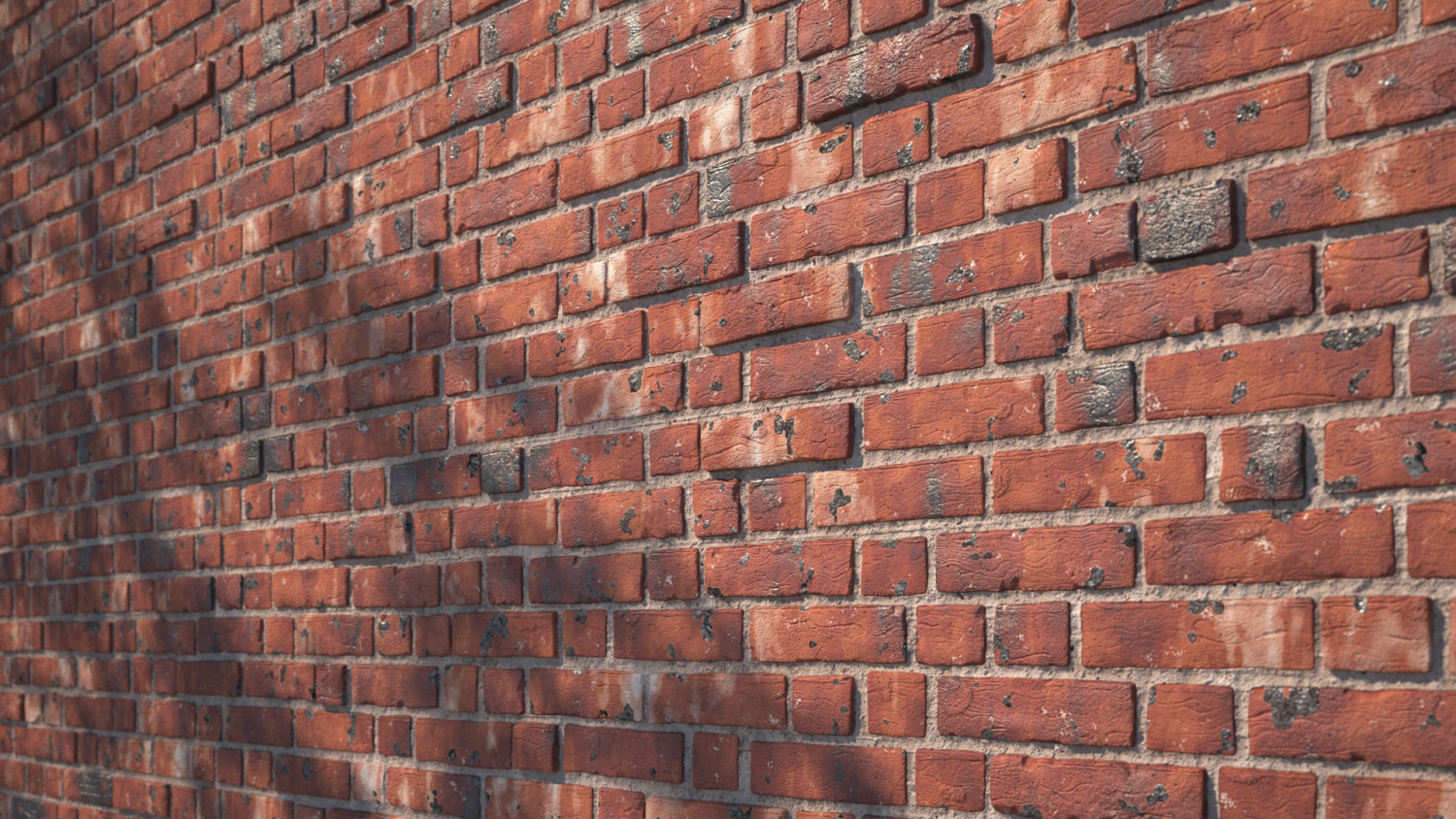 Damaged red brick texture