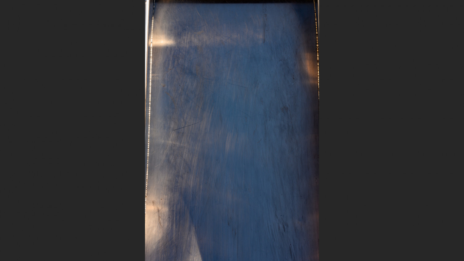 Steel plate scratched image