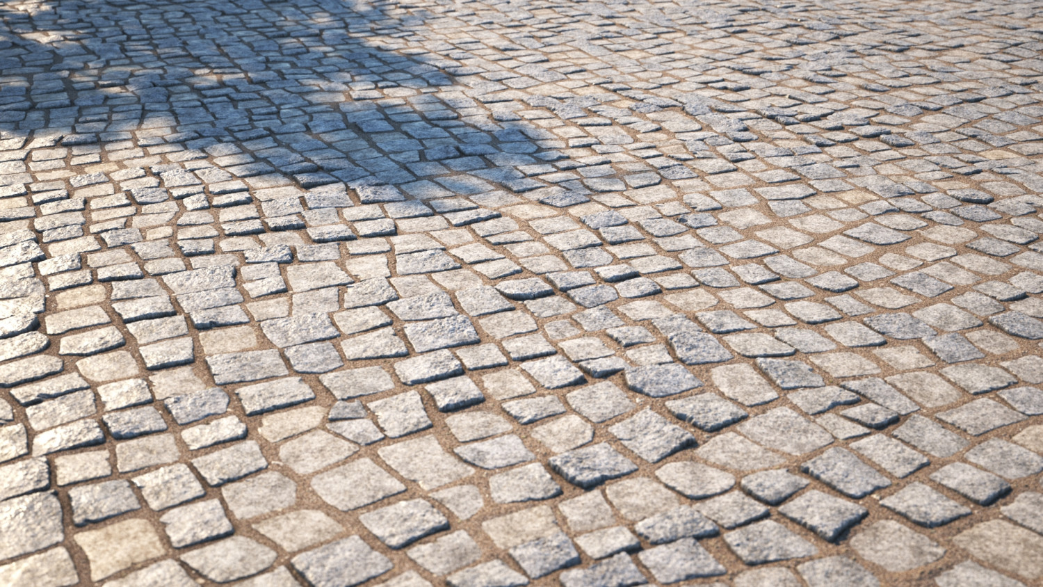 Old stone pavement texture