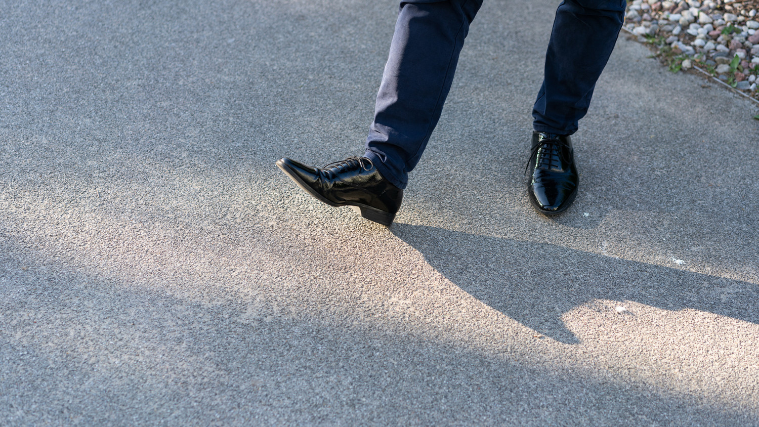 Good looking shoes in sunlight image