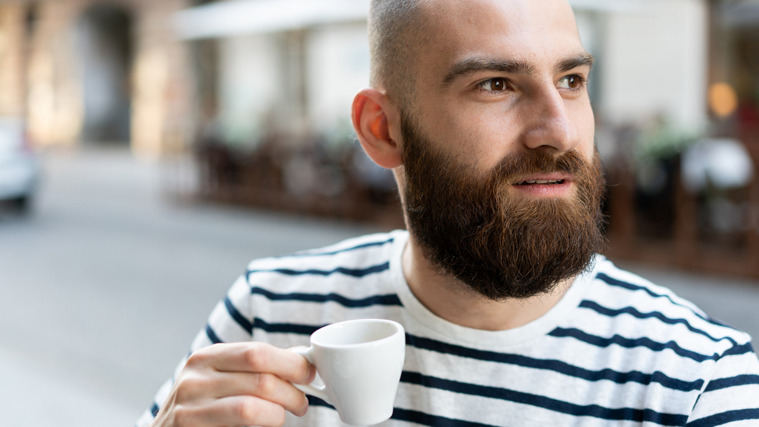 Smart Guy Drinking Coffee