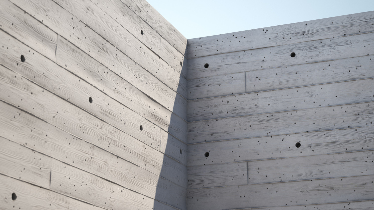 Wood formwork concrete texture