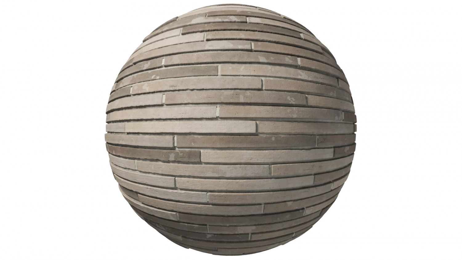 Grey Roman protruding brick shader