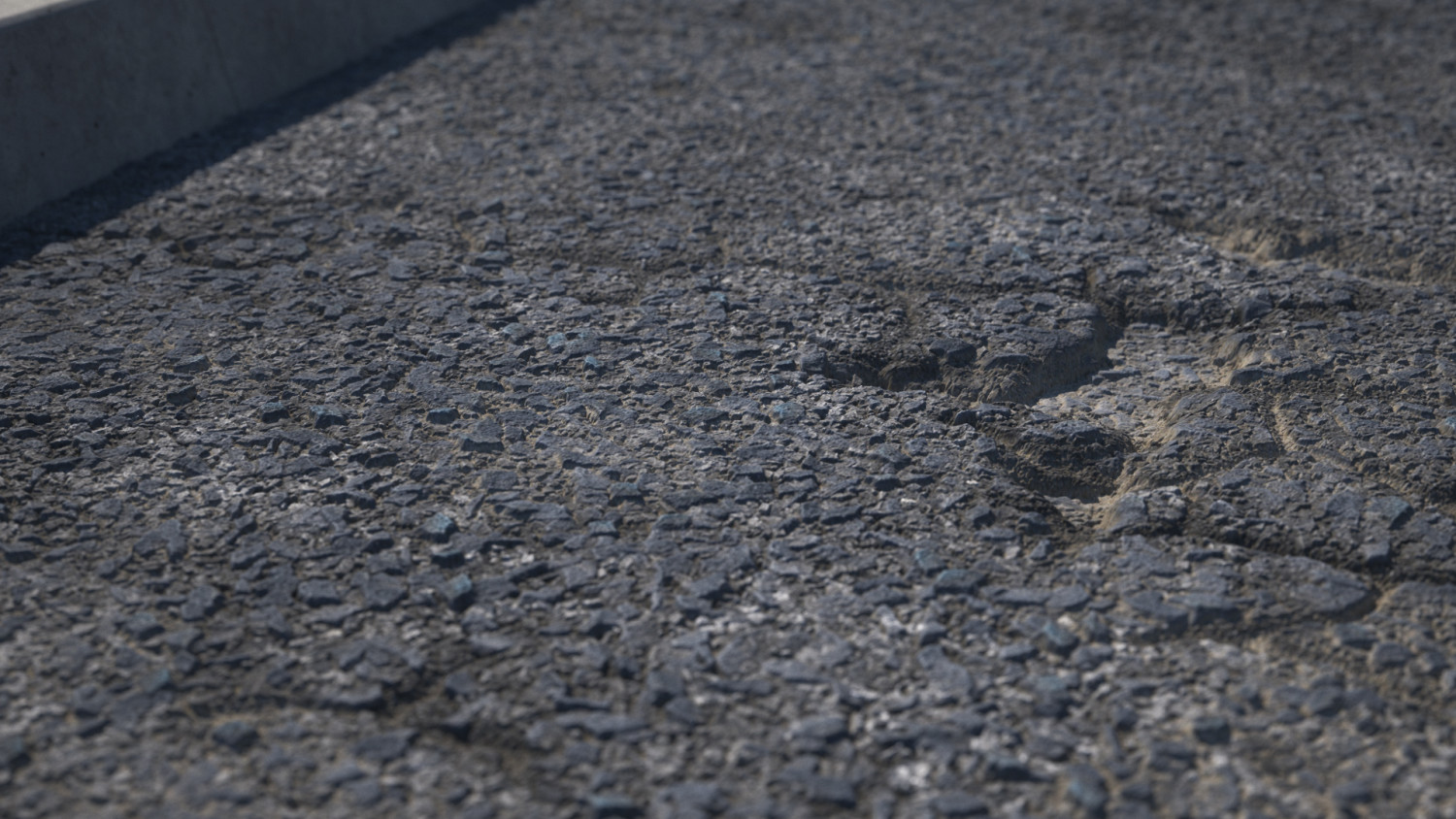 Cracked asphalt texture