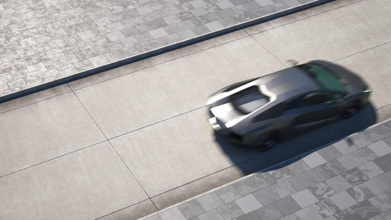 Concrete road texture