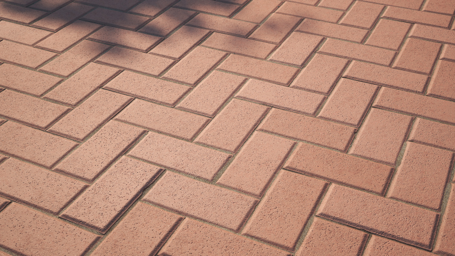 Classic red brick pavement