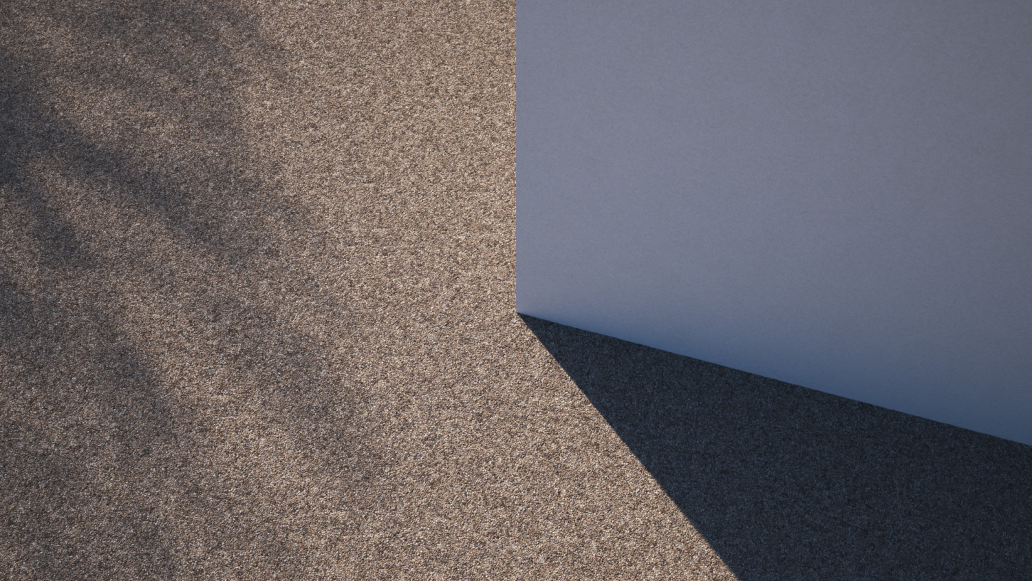 Fine even gravel surface texture