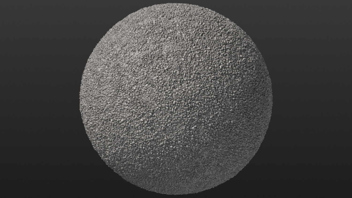Fine even gravel surface texture