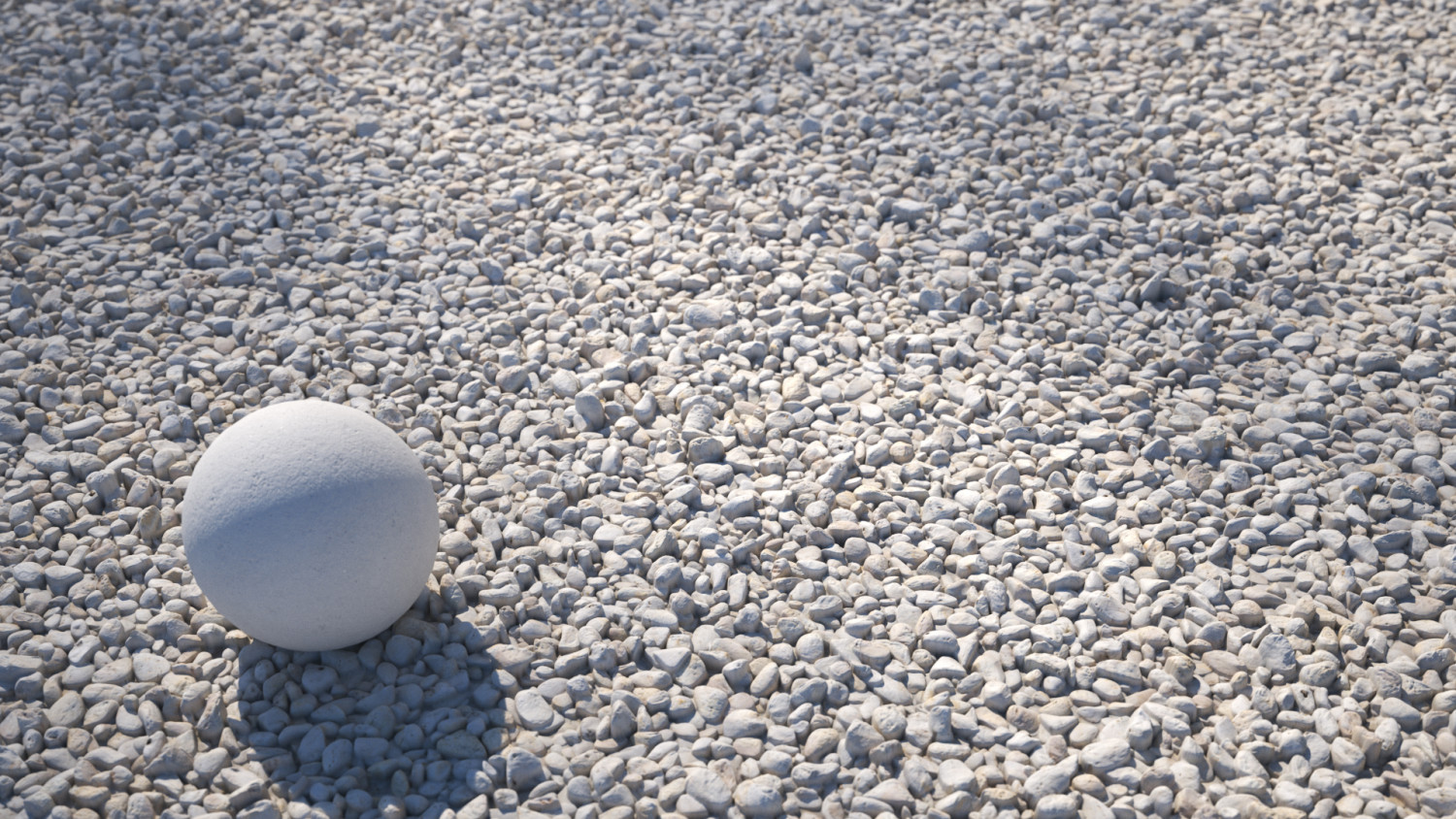 White pebbles stones ground texture