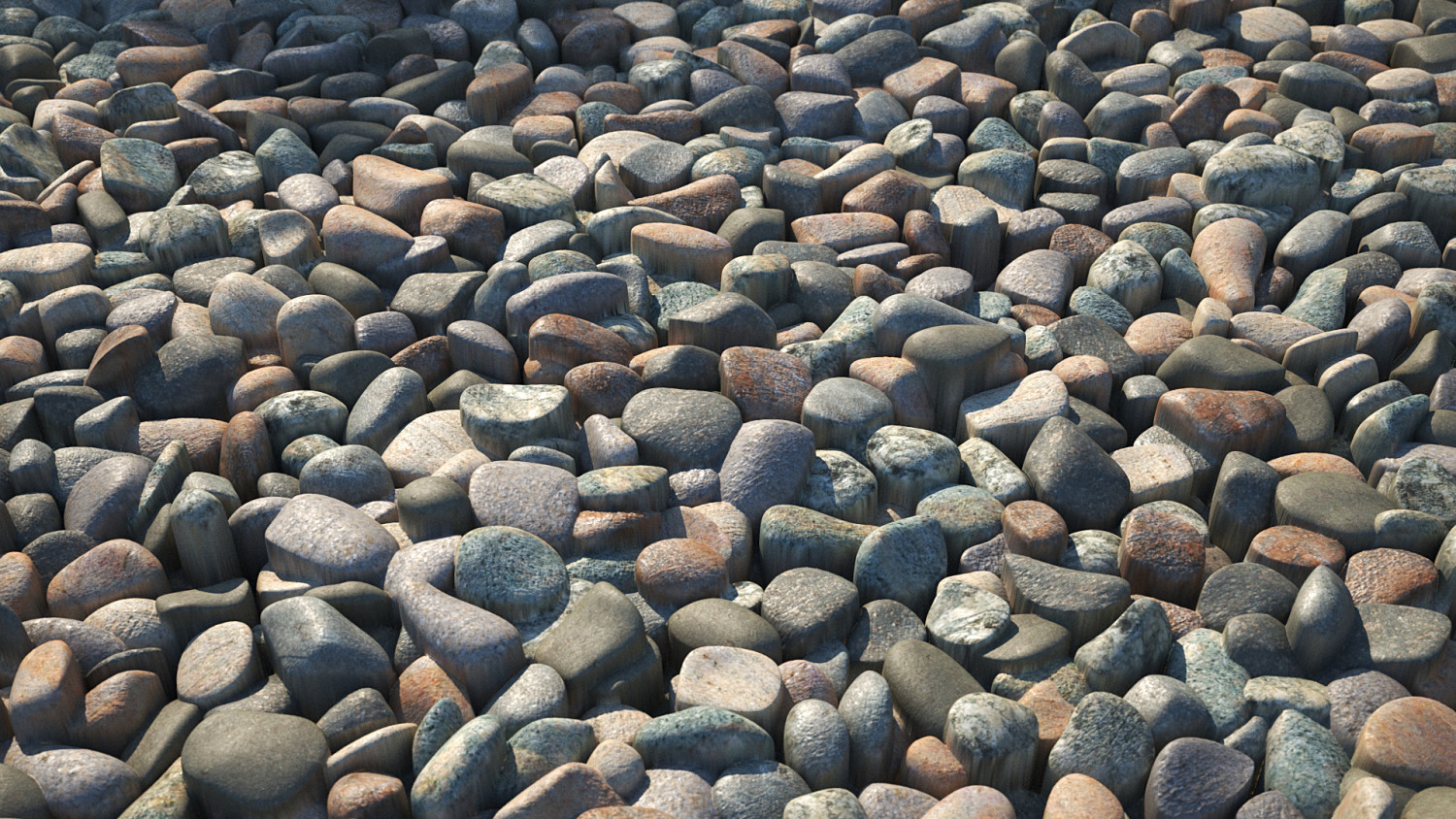 Round pebbles texture
