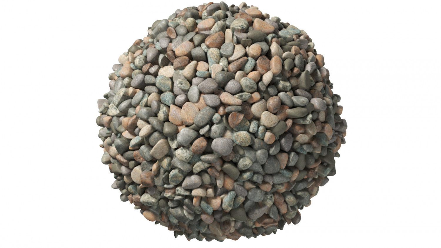 Round pebbles texture