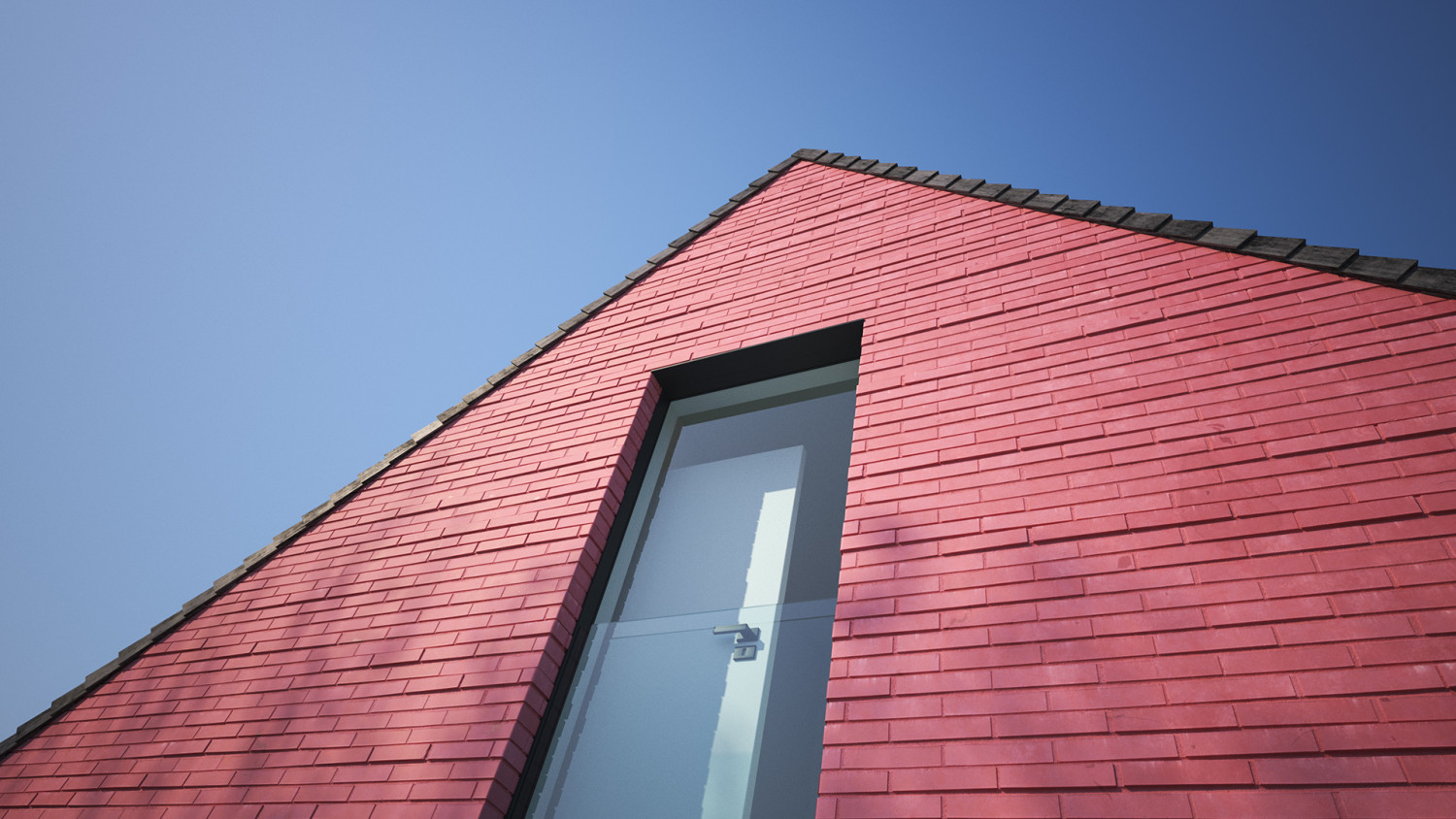 Pink new york brick wall