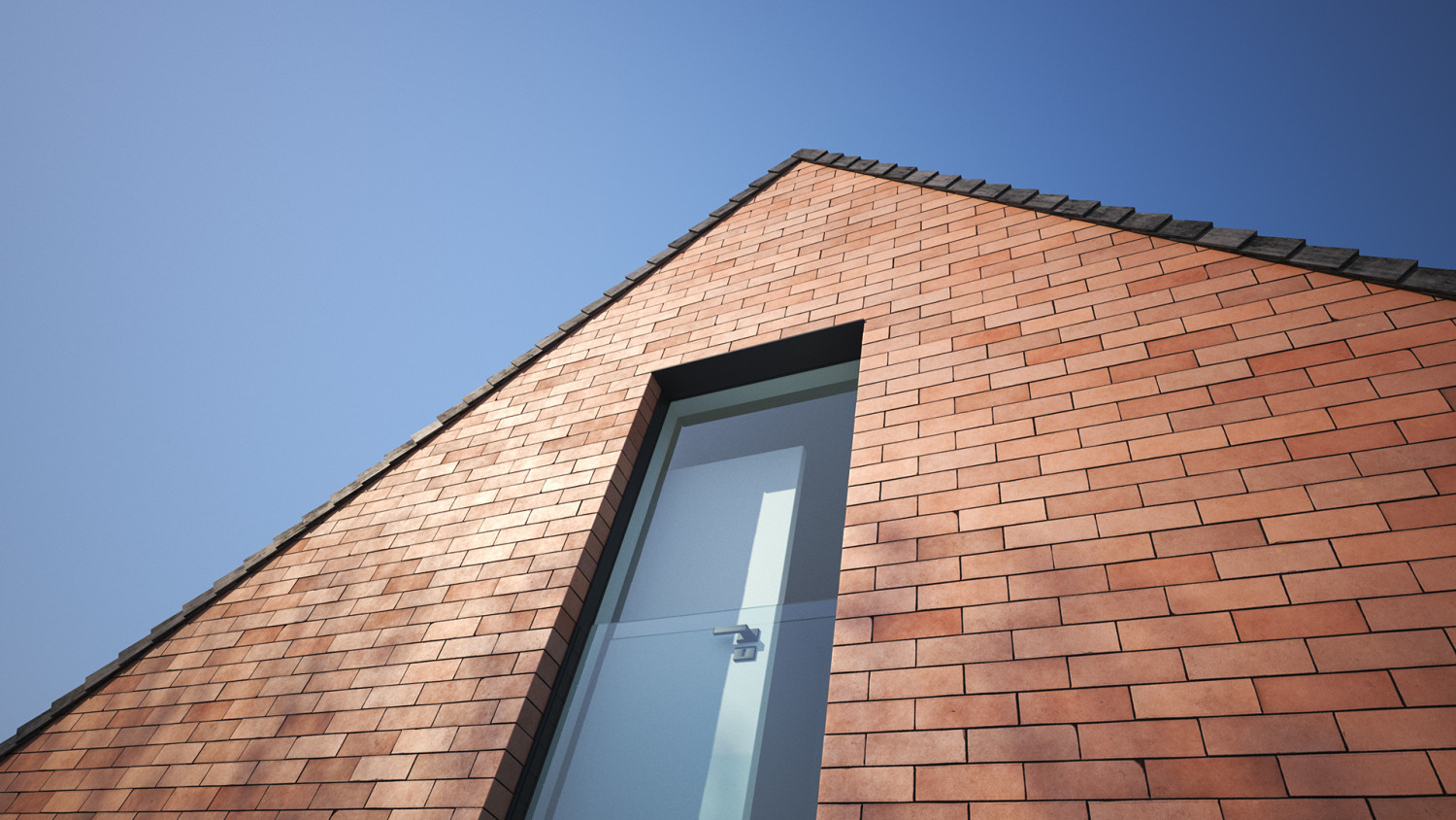 Red clay brick wall texture