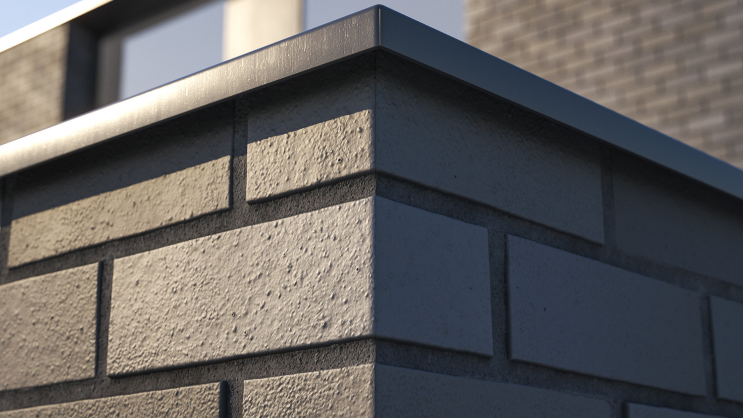 Dark clinker wall texture