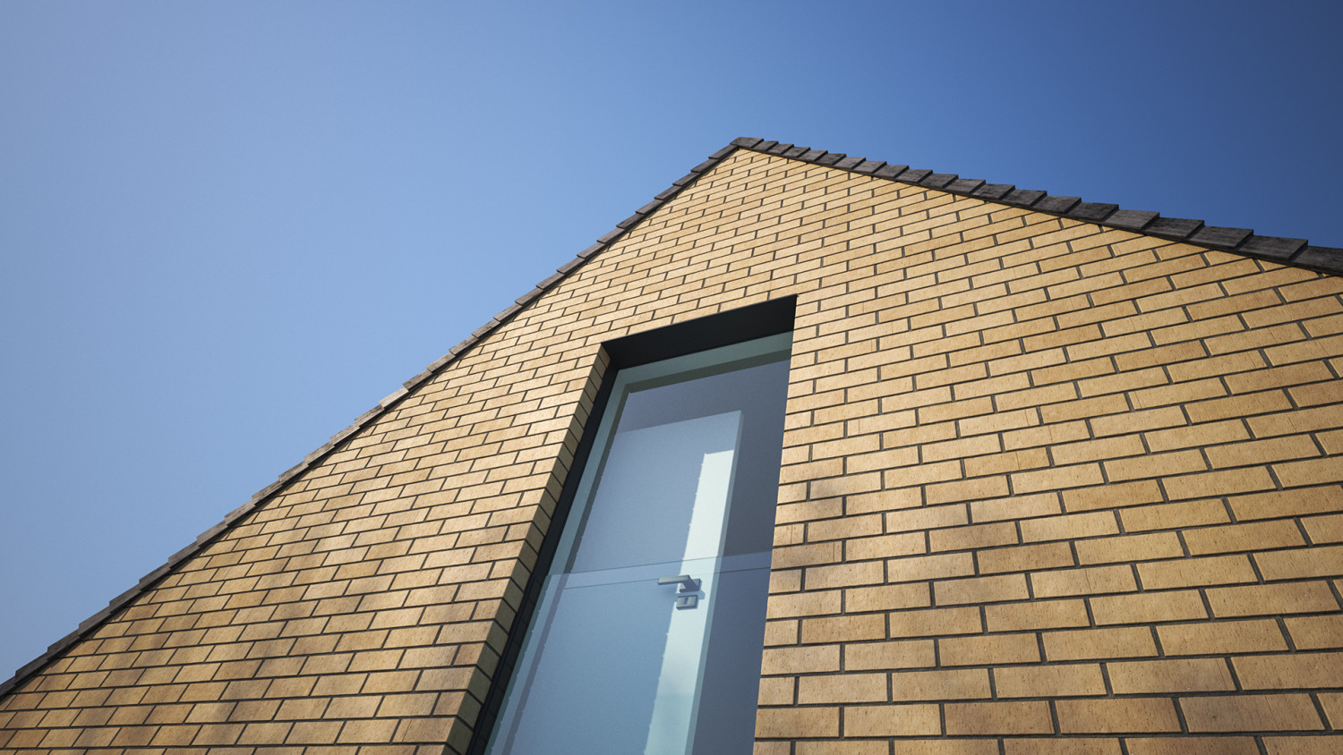 Yellow brick wall texture