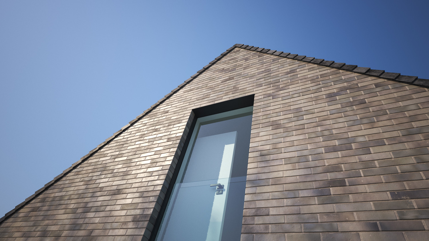 Modern grey clinker brick texture