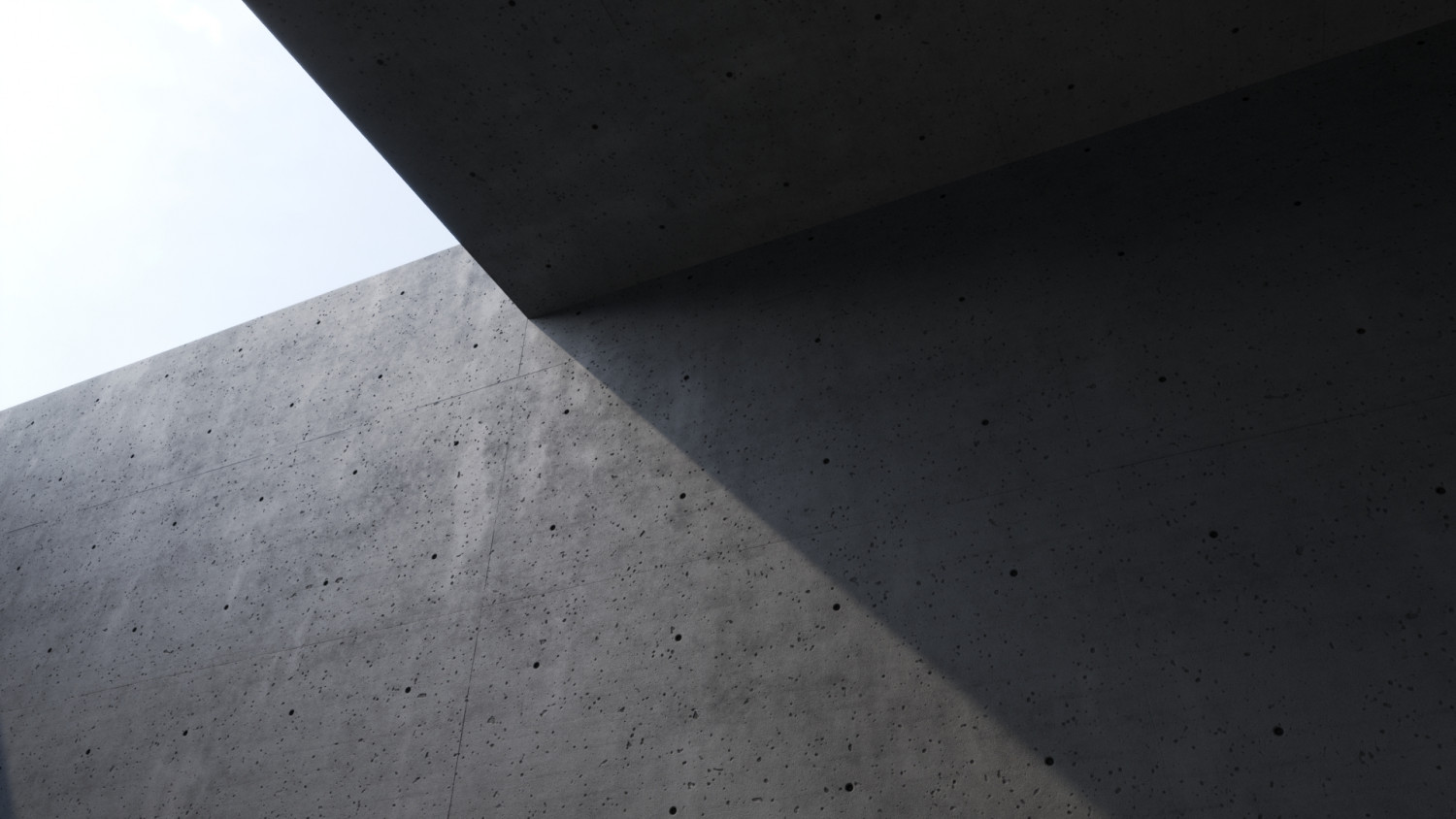 Porous cast concrete wall texture