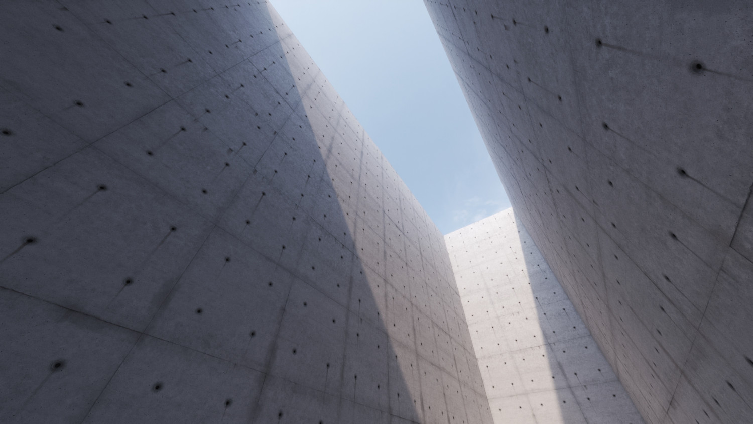 Formwork concrete wall texture