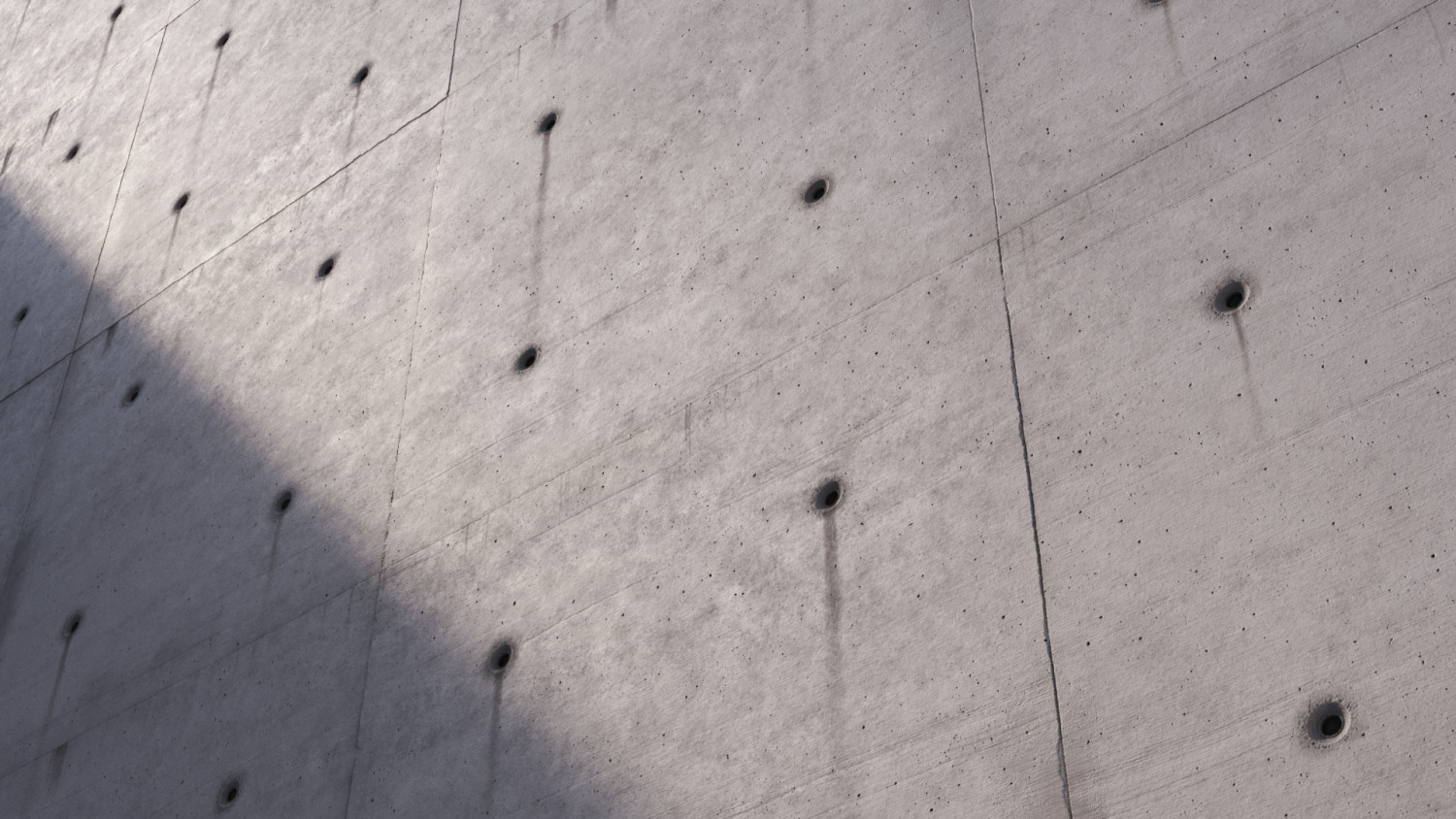 Formwork concrete wall texture