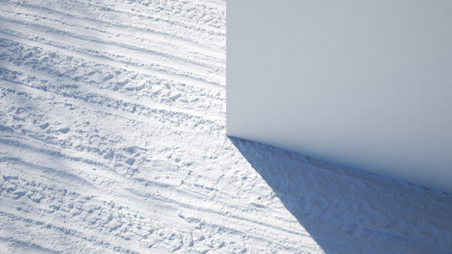 Snow covered road texture