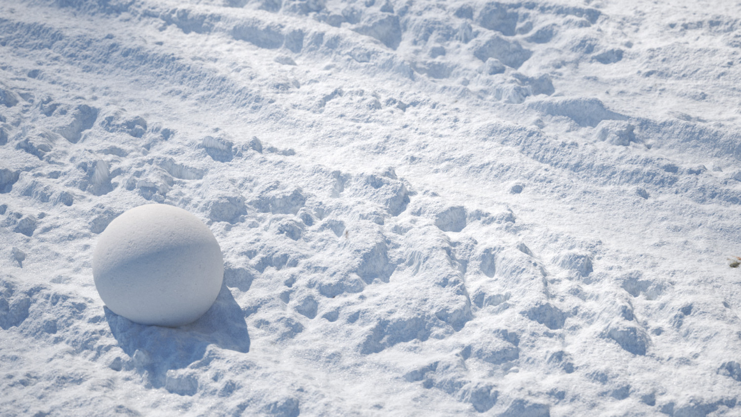 Snow covered road texture