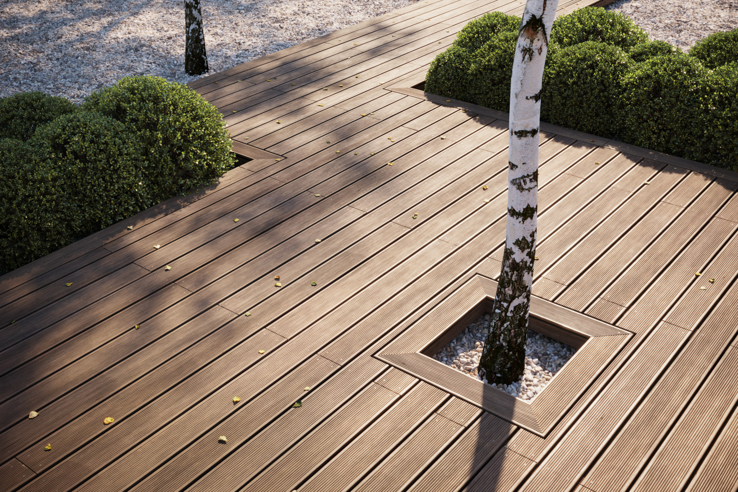 Oak wood decking texture