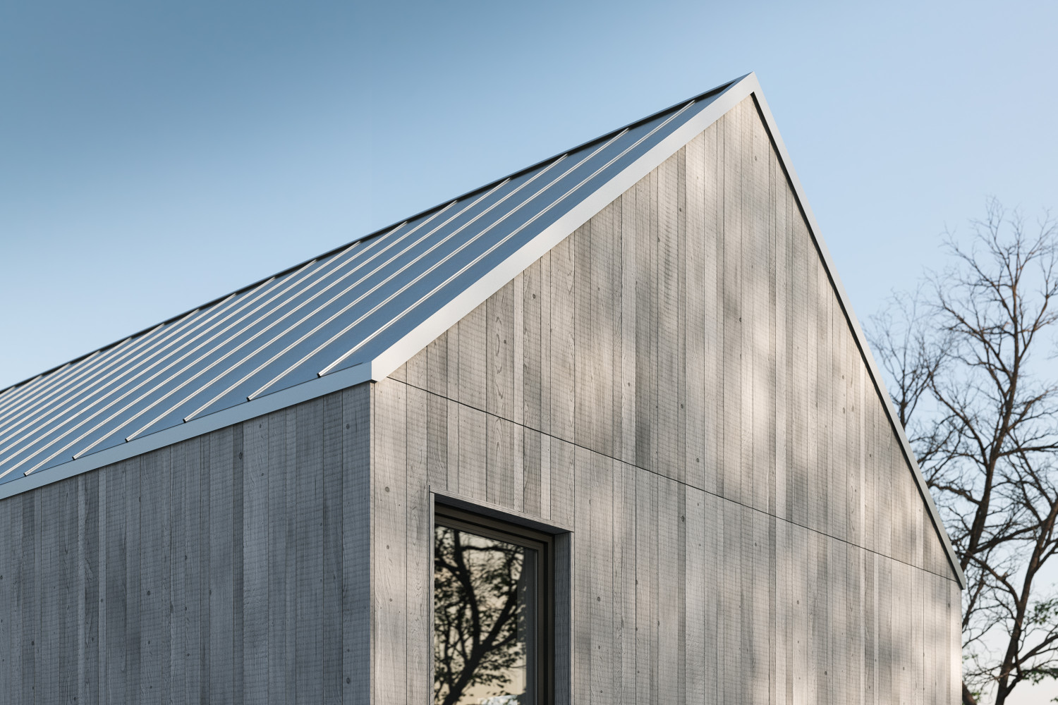 Grey ash cladding texture