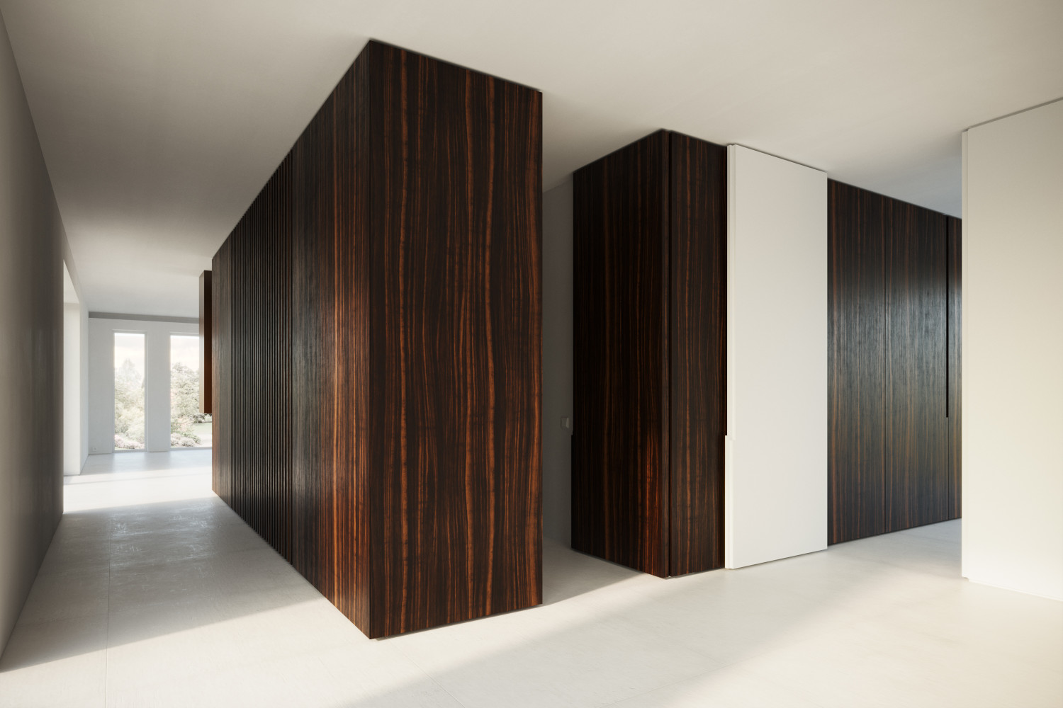 Ebony wood veneer texture