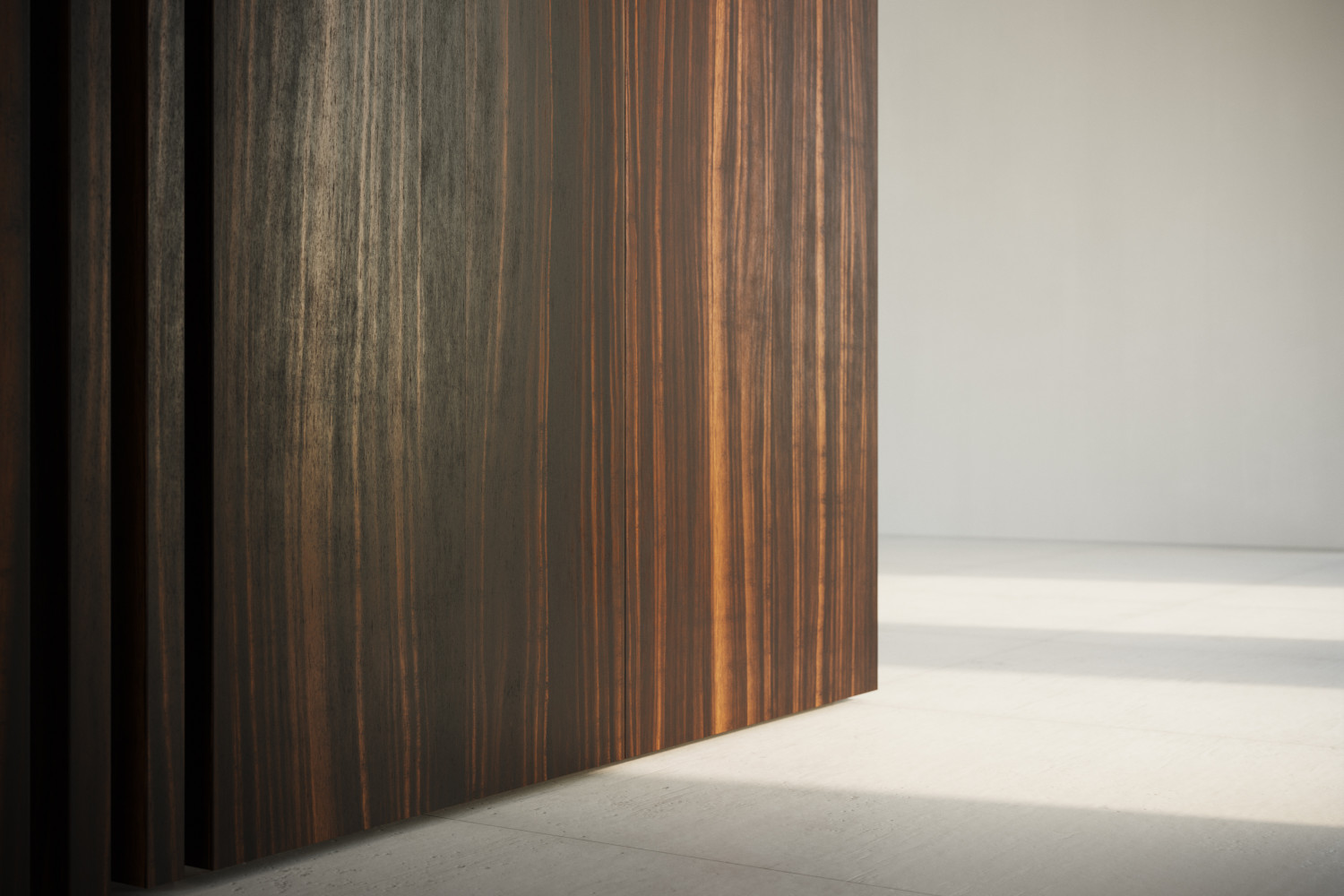 Ebony wood veneer texture