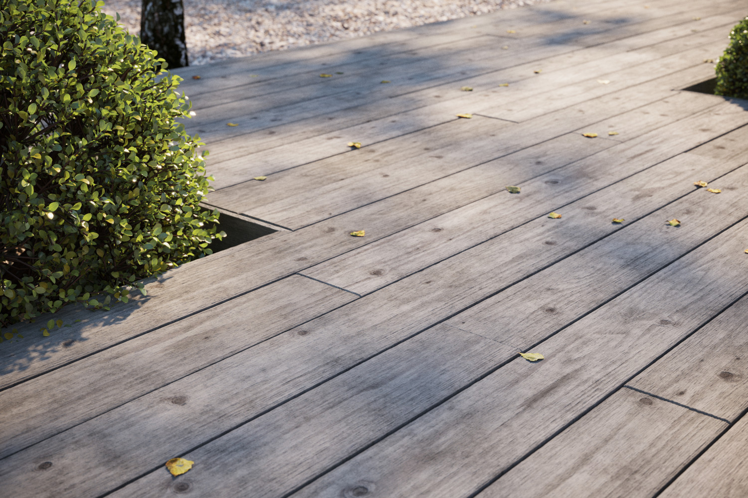 Old oak decking