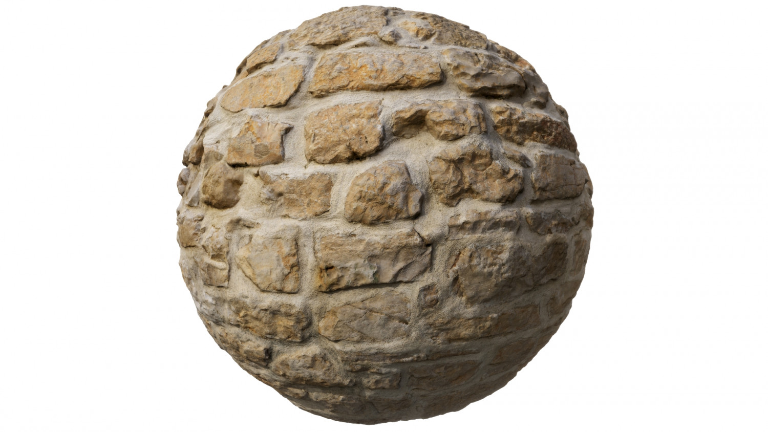 Yellow stone wall texture