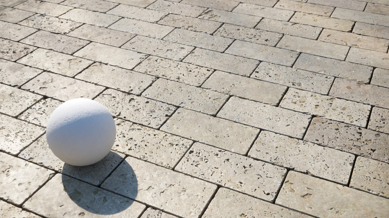 Travertine pavement texture